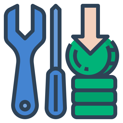 Maintenance free icon