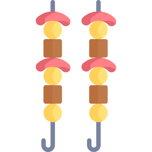 brocheta icono gratis