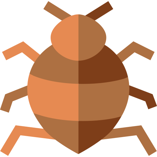 Bed bug Basic Straight Flat icon