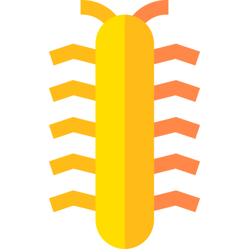 Centipede Basic Straight Flat Icon