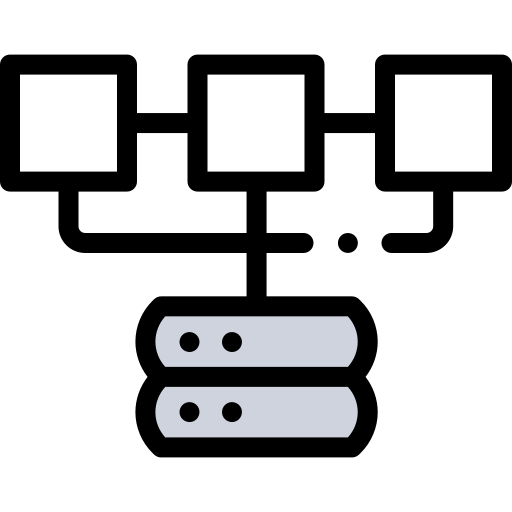 Structured data Detailed Rounded Lineal color icon