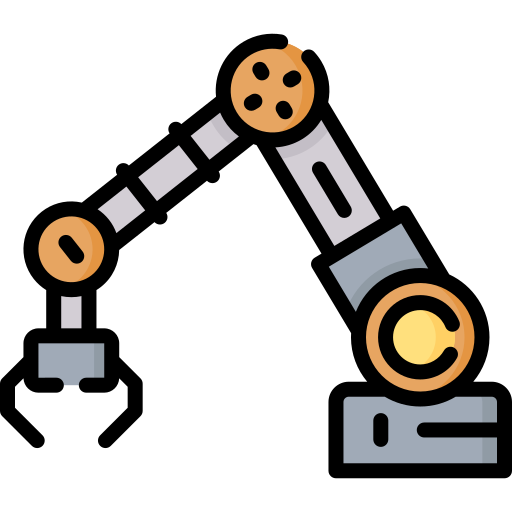 Robot Arm Special Lineal Color Icon