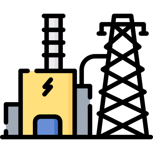 fábrica eléctrica icono gratis