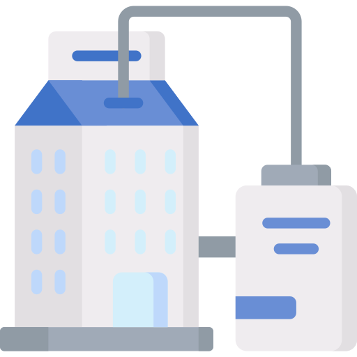 Milk factory free icon Milk factory free icon