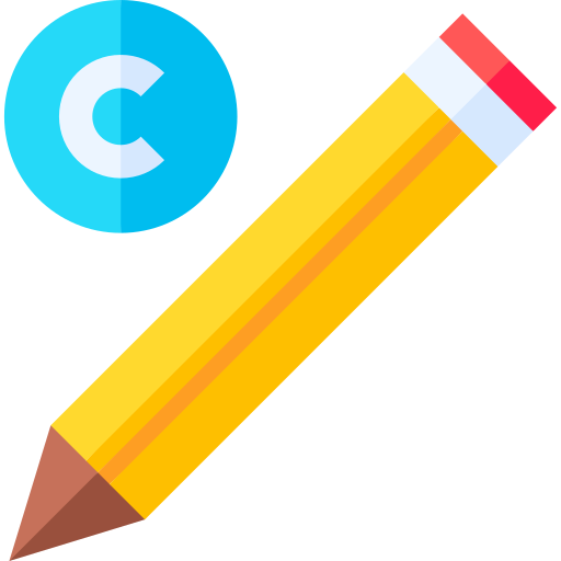 Pencil Basic Straight Flat icon