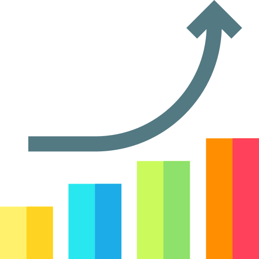 Diagram Basic Straight Flat icon