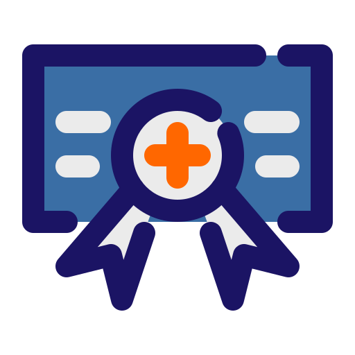 certificado médico icono gratis