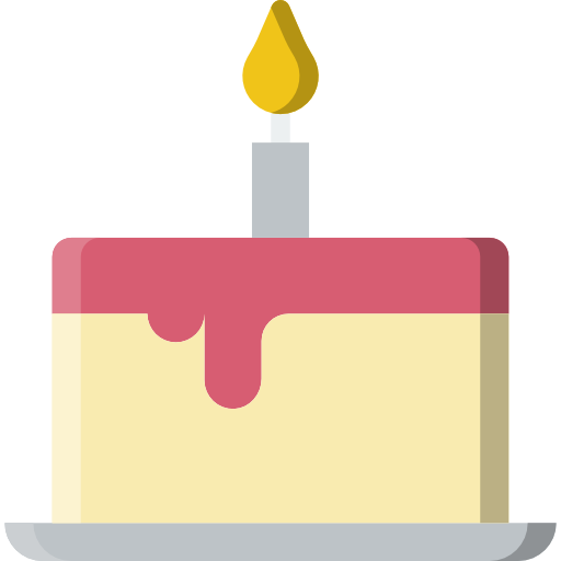 pastel de cumpleaños icono gratis