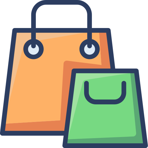 Shopping bag Generic Outline Color icon