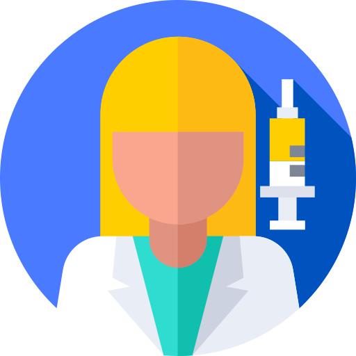 Researcher Flat Circular Flat icon