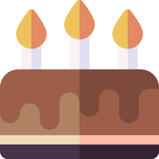 pastel de cumpleaños icono gratis