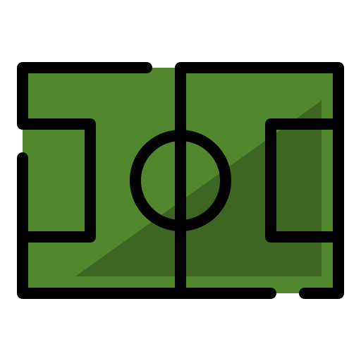 Soccer field Generic Outline Color icon