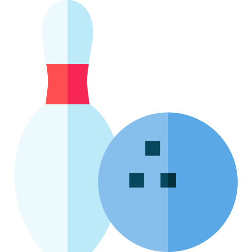 Bowling pin Basic Straight Flat icon