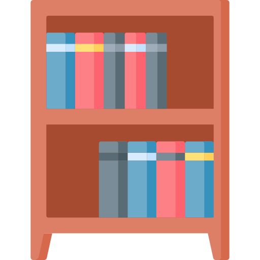 Estante para libros - Iconos gratis de muebles y hogar