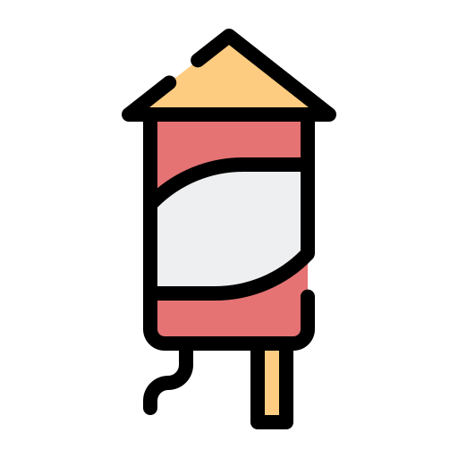 Firecracker Generic Outline Color icon