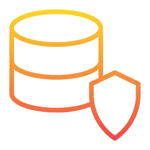 seguridad de la base de datos icono gratis