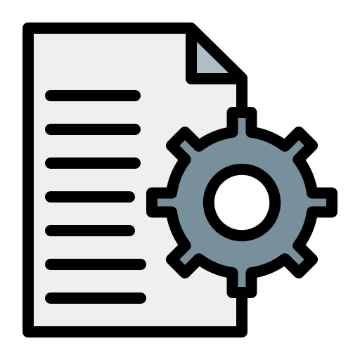 Document Generic Outline Color icon