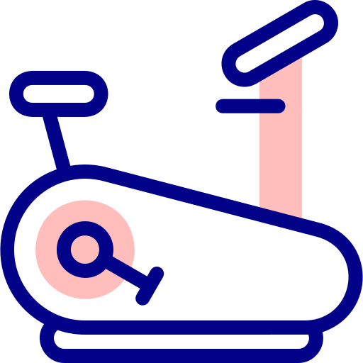 Stationary bike Detailed Mixed Lineal color icon