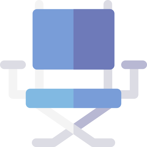 silla de director icono gratis