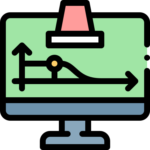 tendencia a la baja icono gratis