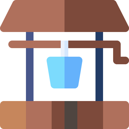 Water well Basic Rounded Flat icon