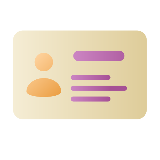 tarjeta de identificación icono gratis