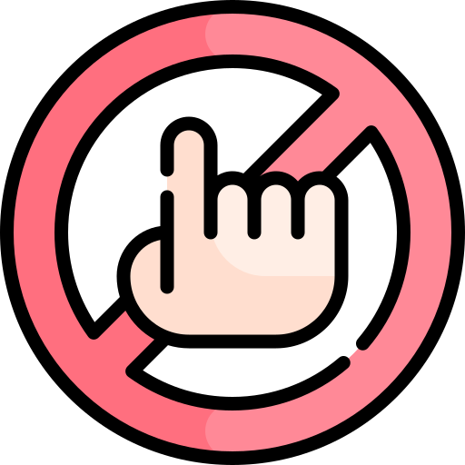 Do not touch free icon