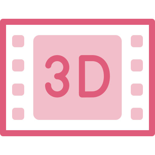 pelicula 3d icono gratis