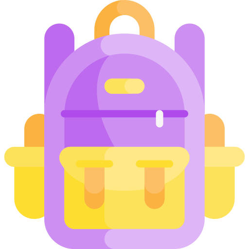 bolsa para la escuela icono gratis