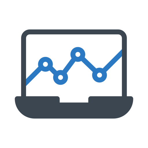 gráfico de linea icono gratis