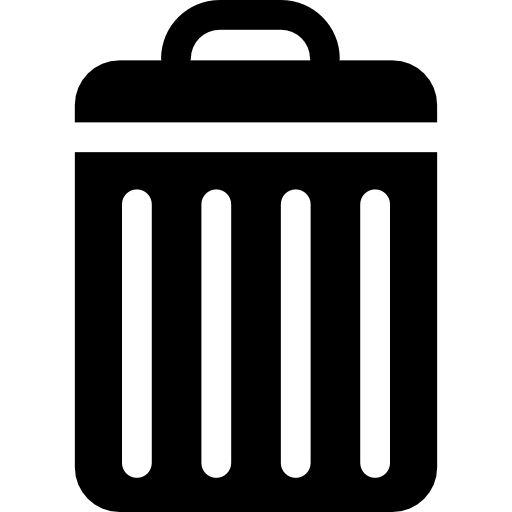 poubelle Icône gratuit
