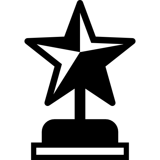 symbole de récompense en forme d'étoile Icône gratuit