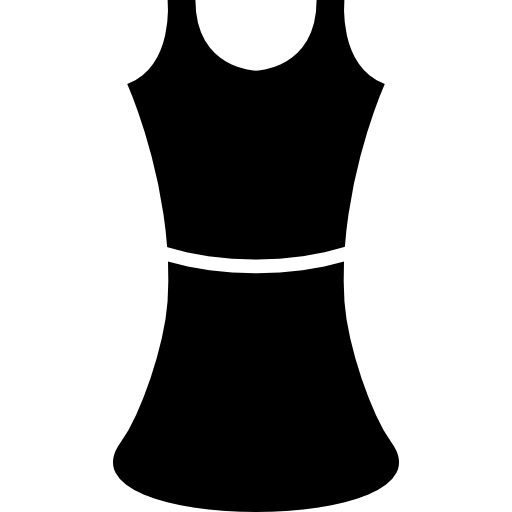 robe noire à la mode Icône gratuit