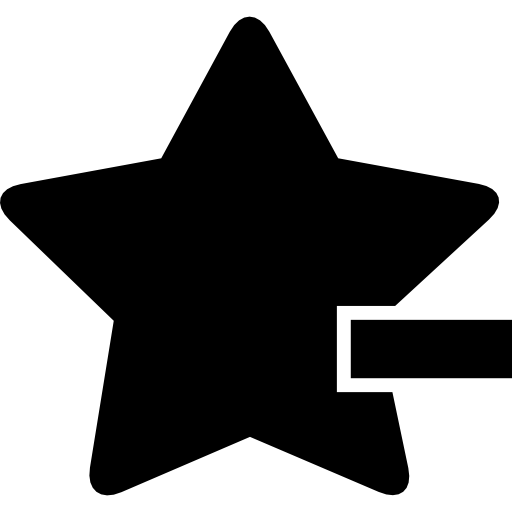 symbole d'interface étoile de repos Icône gratuit