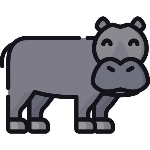 Free Icon | Hippopotamus