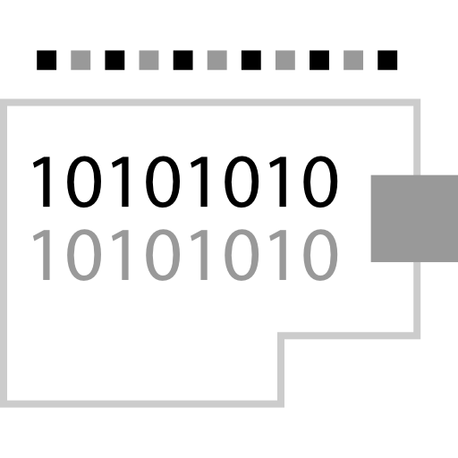código binario icono gratis