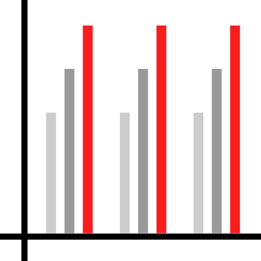 gráfico de barras icono gratis