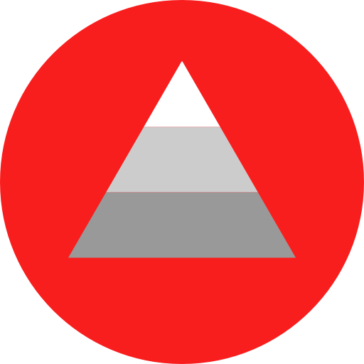 Pyramid chart free icon Pyramid chart free icon