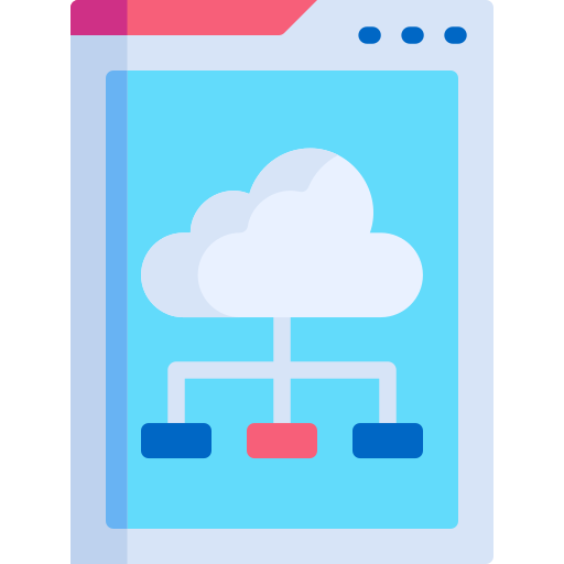 computación en la nube icono gratis