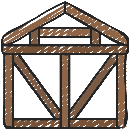 maison en bois Icône gratuit