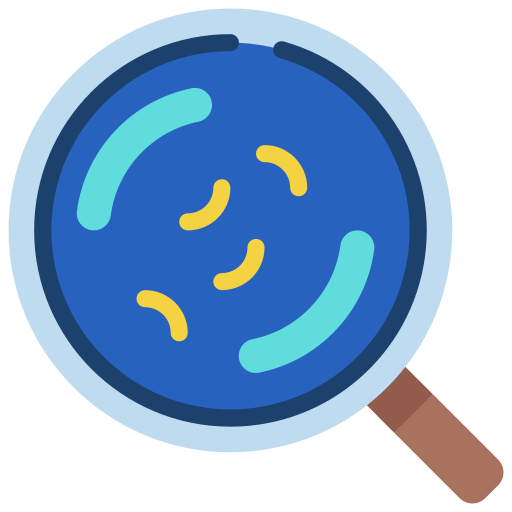 Microorganism Juicy Fish Flat icon