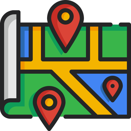 localizador de mapas icono gratis