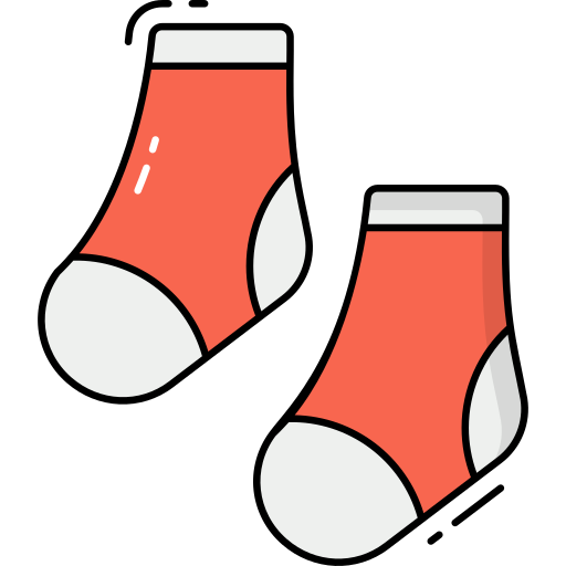 Baby socks Generic Detailed Outline icon