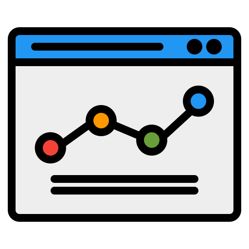 gráfico de linea icono gratis