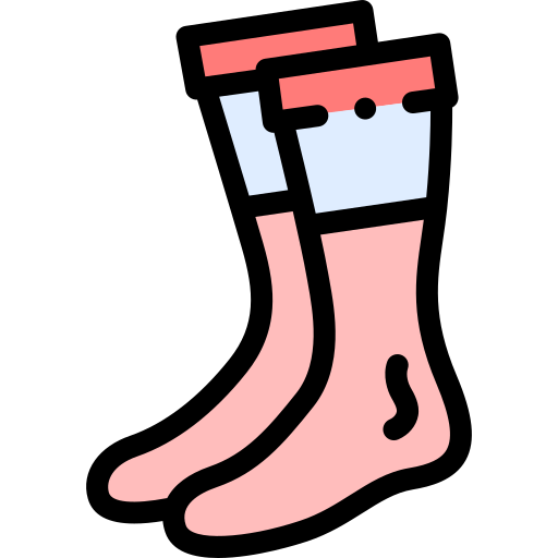 Socks Detailed Rounded Lineal color icon