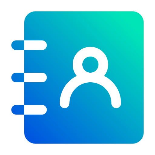 libreta de contactos icono gratis