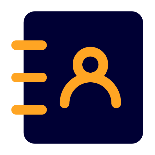 libreta de contactos icono gratis