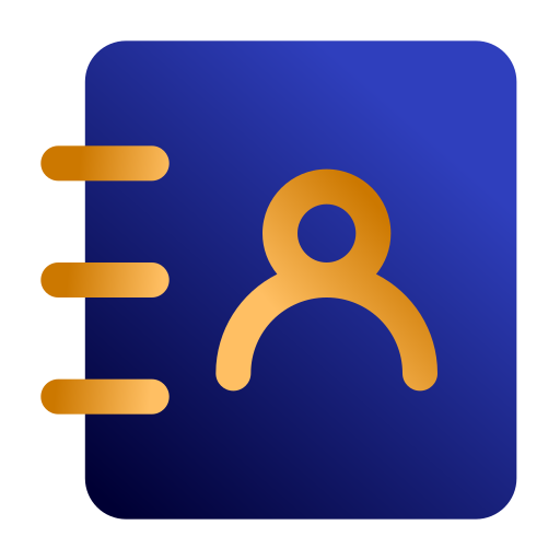 libreta de contactos icono gratis