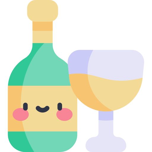 vino blanco icono gratis