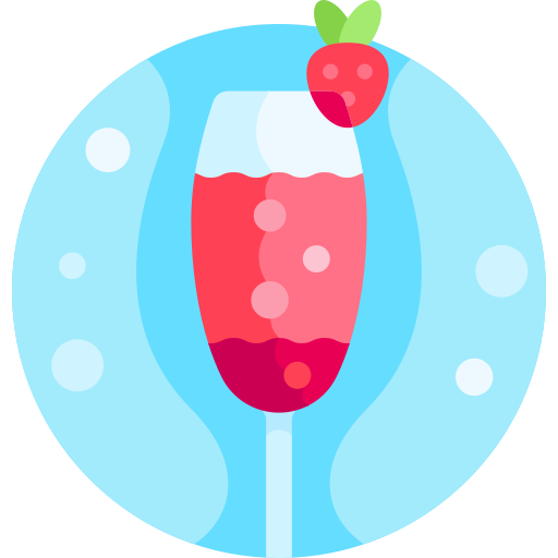 coctel de fresa icono gratis